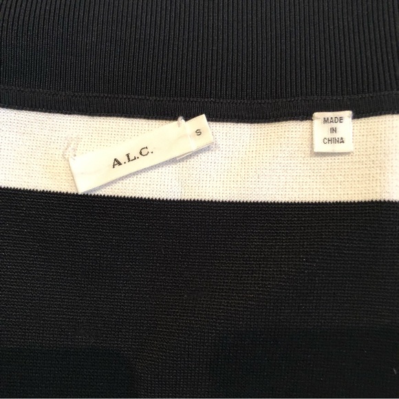 A.L.C. Campbell Striped Skirt Black White Size S - Picture 10 of 14